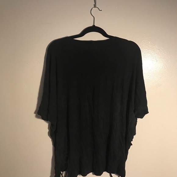 Studded, Ripped Oversized Tee - Picture 2 of 2